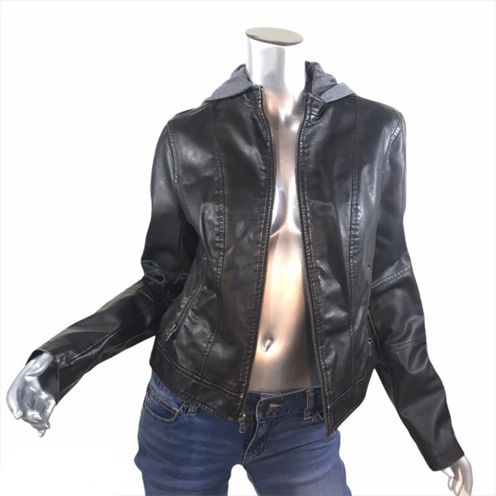 Women’s Levis Jacket Faux Leather Dark Brown